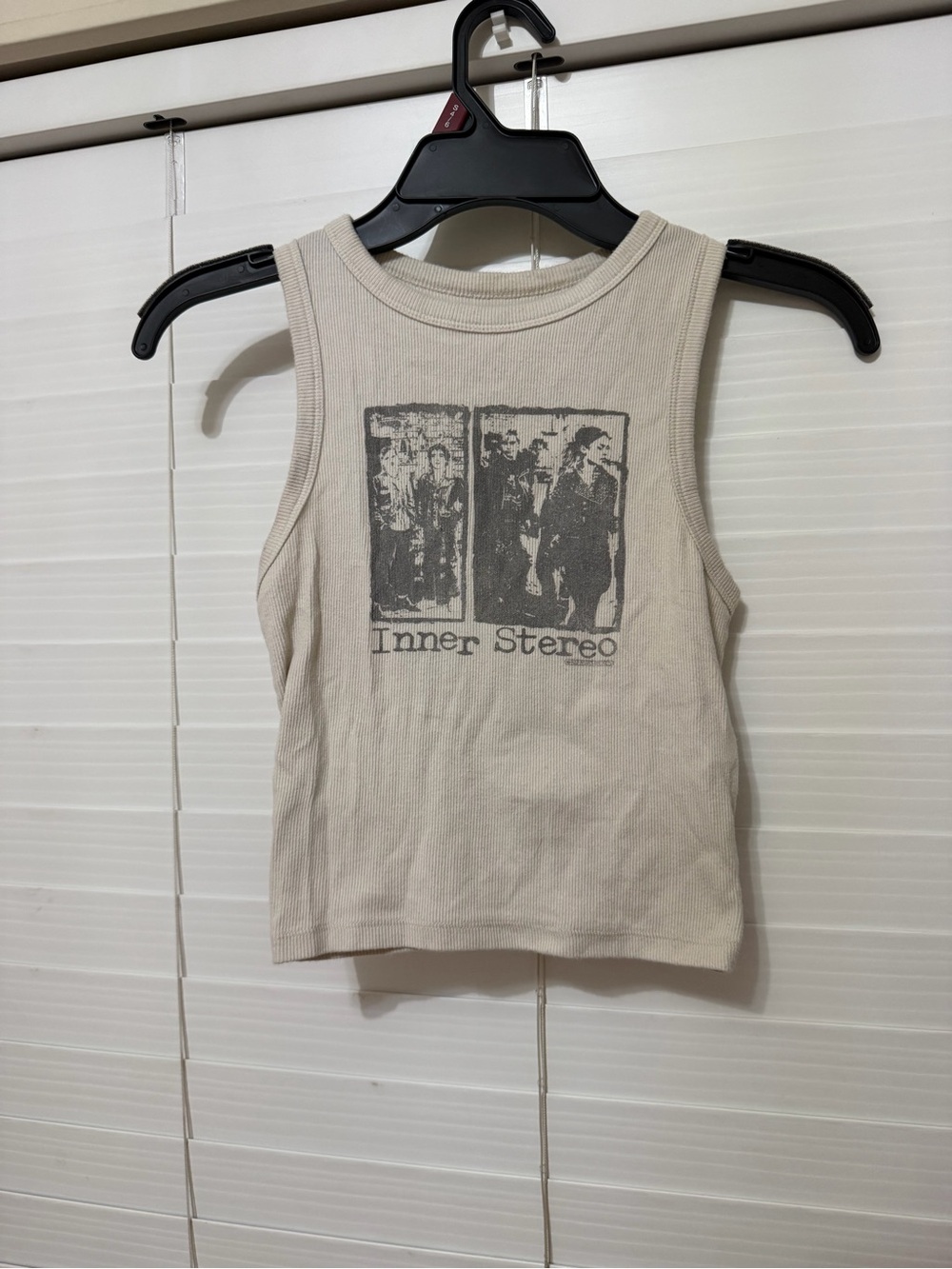 Hollister Cream/Off White 'Inner Stereo' Graphic Tank